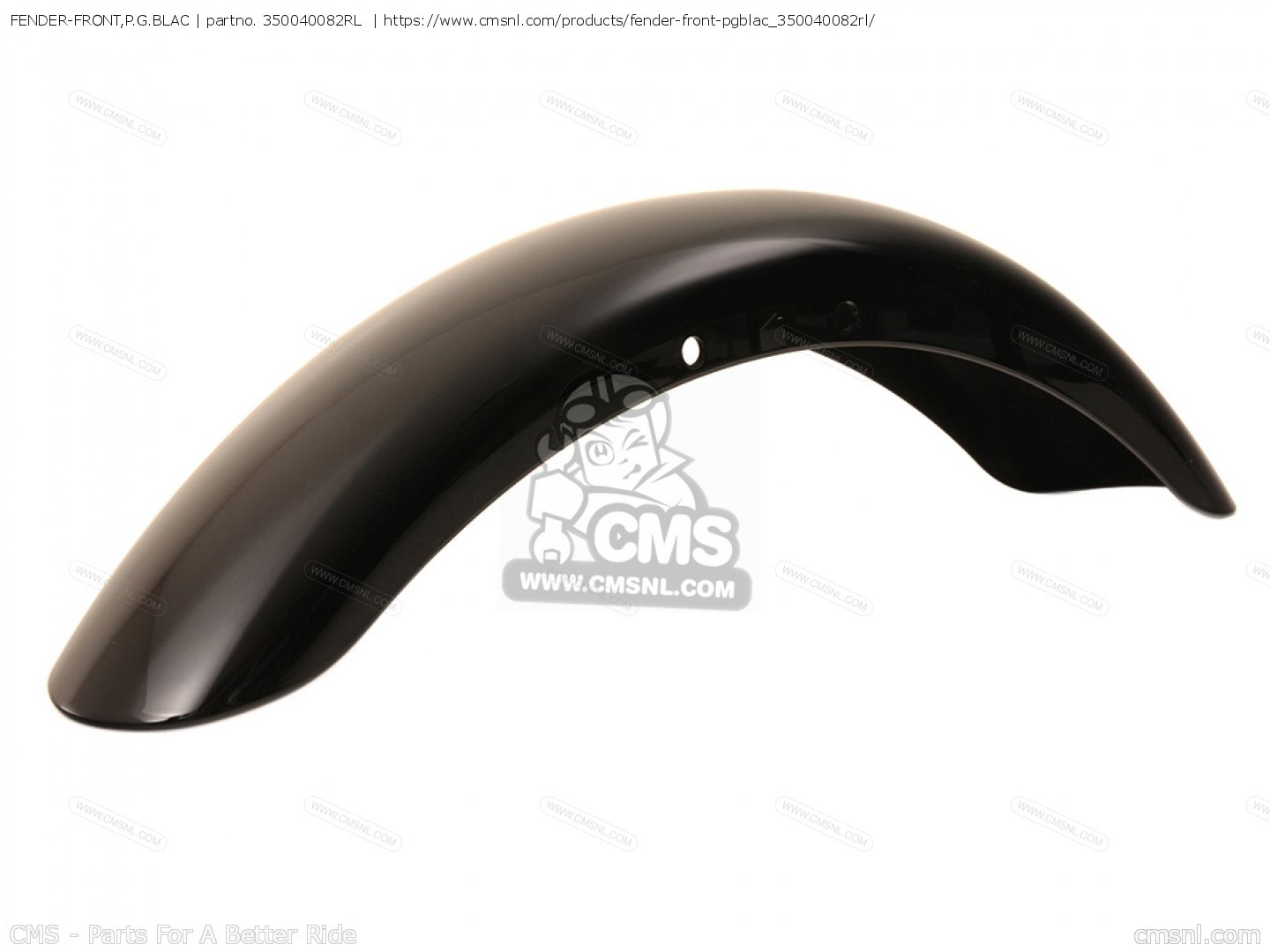 350040082RL: Fender-front,p.g.blac Kawasaki - buy the 35004-0082-RL at ...