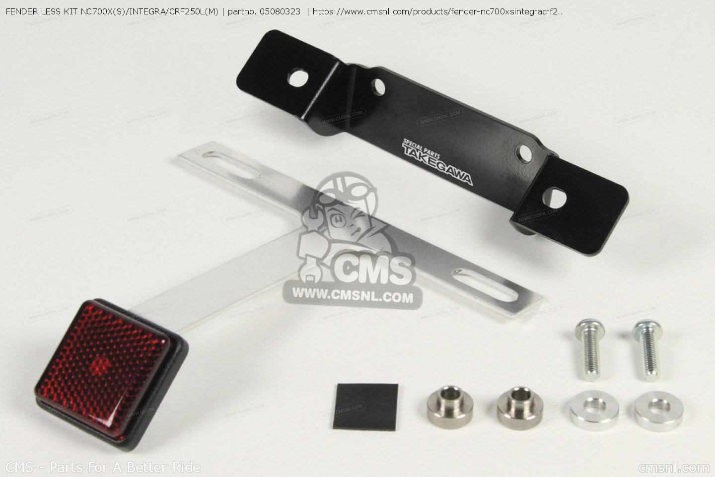05080323 Fender Less Kit Nc700x(s)/integra/crf250l(m) Takegawa buy