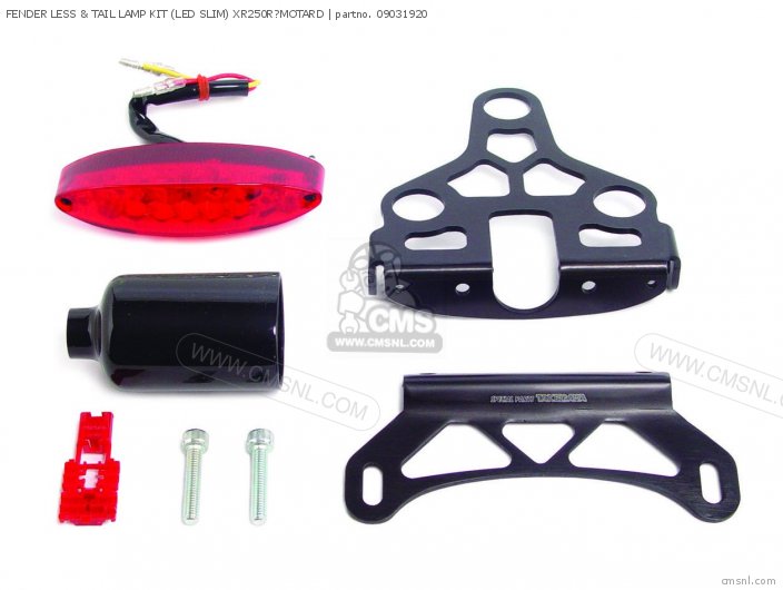 Takegawa FENDER LESS & TAIL LAMP KIT (LED SLIM) XR250R?MOTARD 09031920