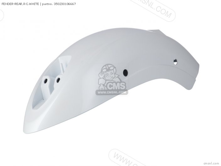 Kawasaki FENDER-REAR,P.C.WHITE 350230106667