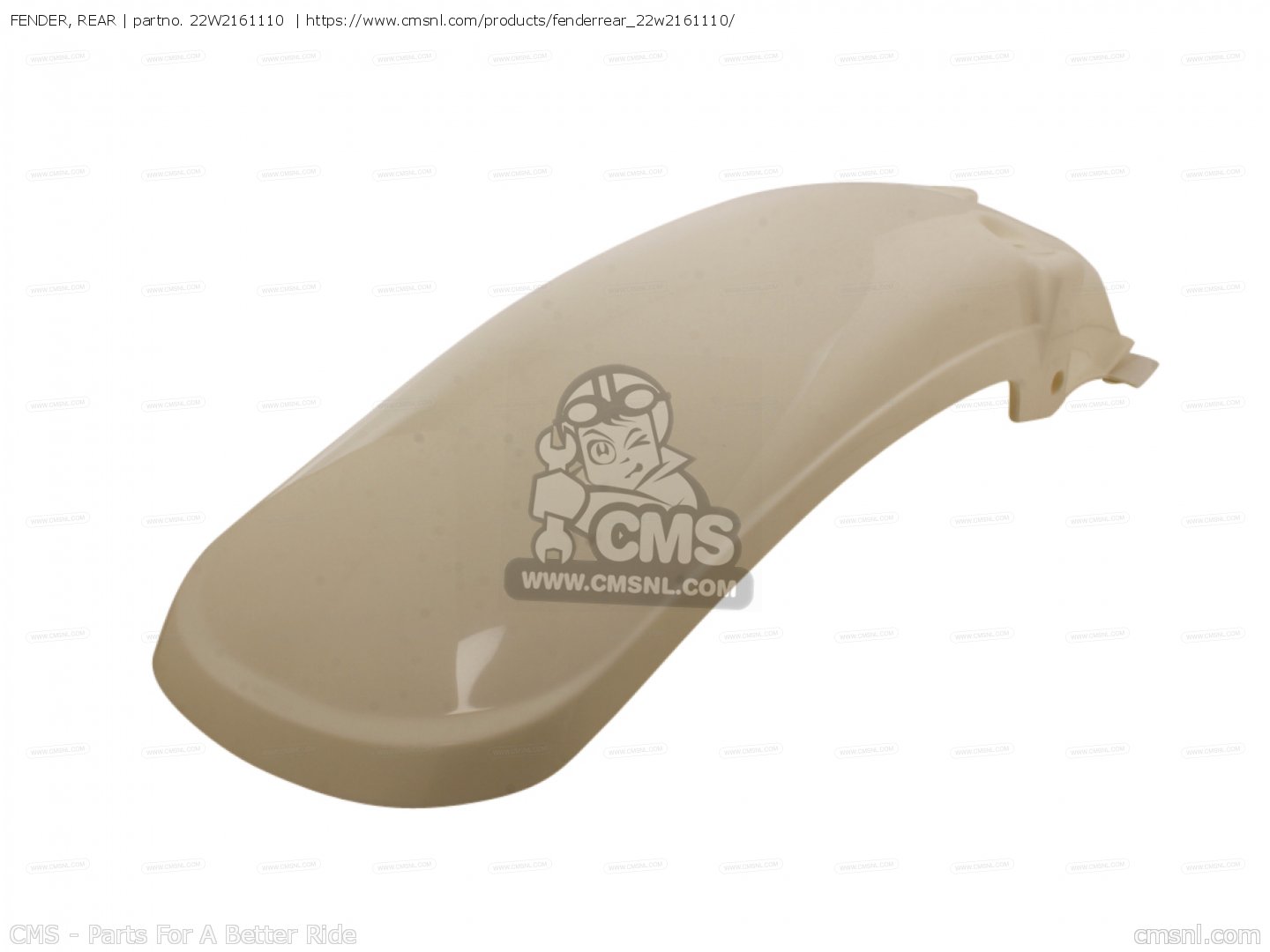 FENDER, REAR for Yamaha - order at CMSNL