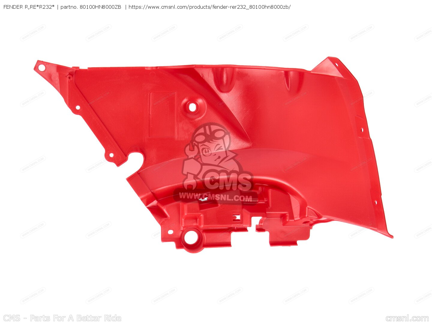80100HN8000ZB: FENDER R,RE*R232* Honda - buy the 80100-HN8-000ZB
