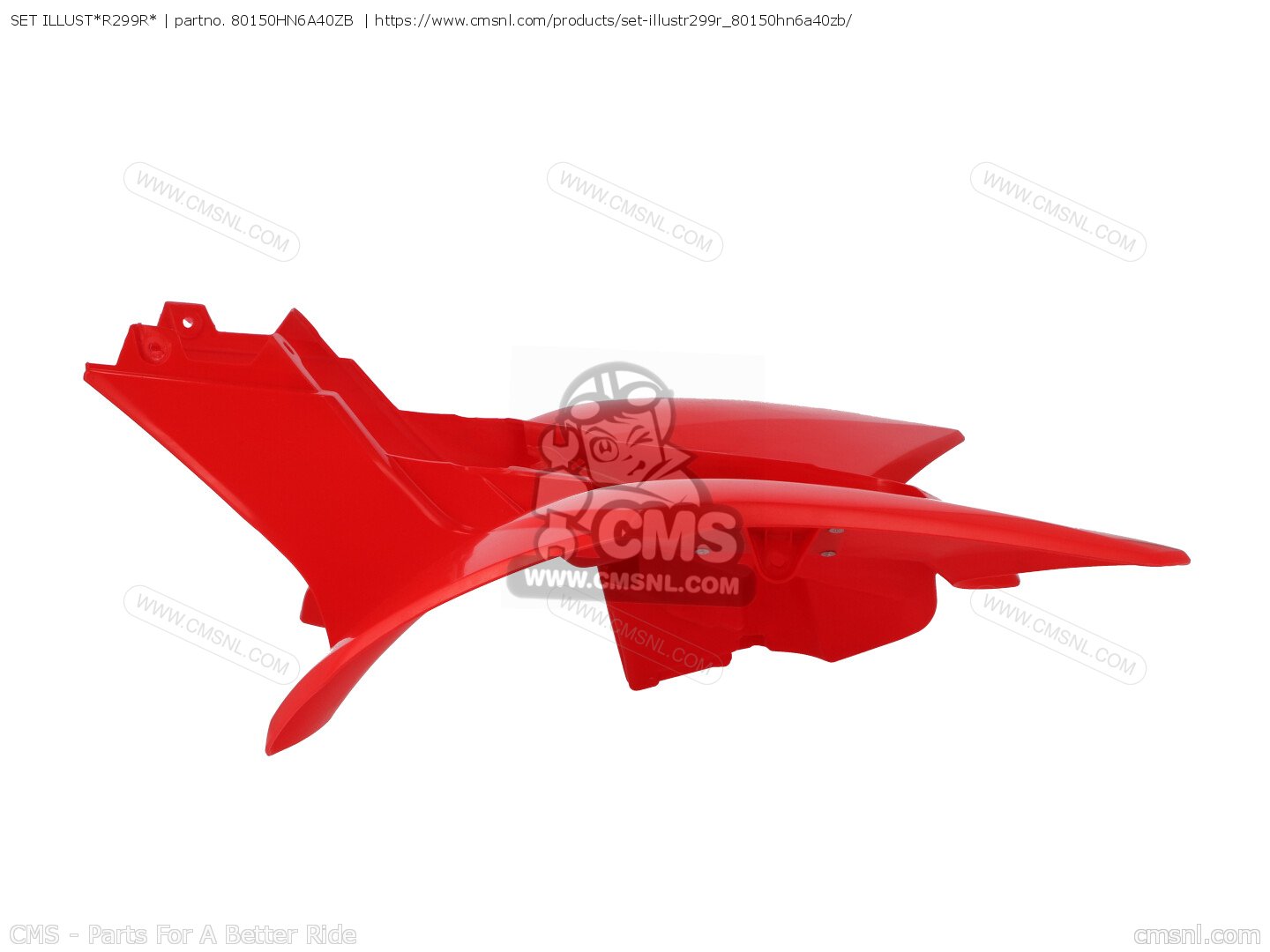 80150HN6A40ZB Fender Set, Rr. (wl) Honda buy the 80150HN6A40ZB at