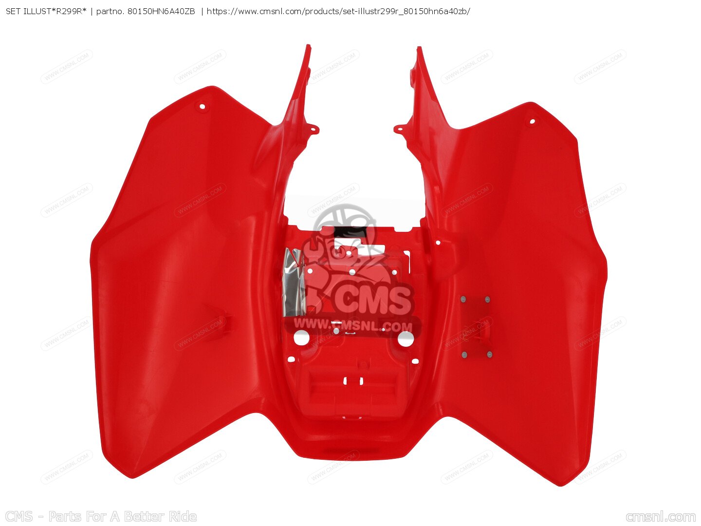 80150HN6A40ZB Fender Set, Rr. (wl) Honda buy the 80150HN6A40ZB at