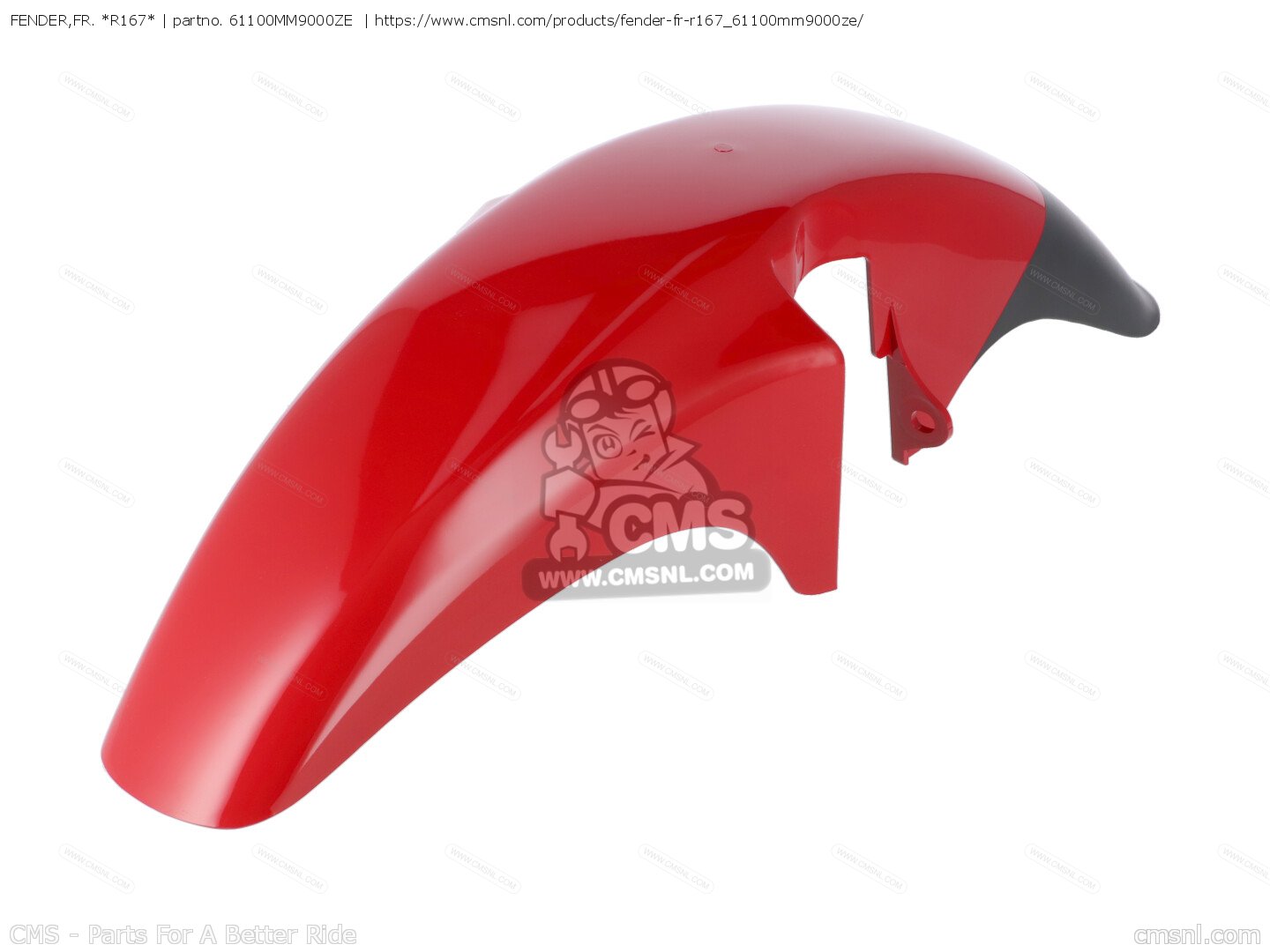 Fender Fr R 61100MM9000ZE: FENDER,FR. *R167* Honda - buy the 61100-MM9-000ZE at CMSNL