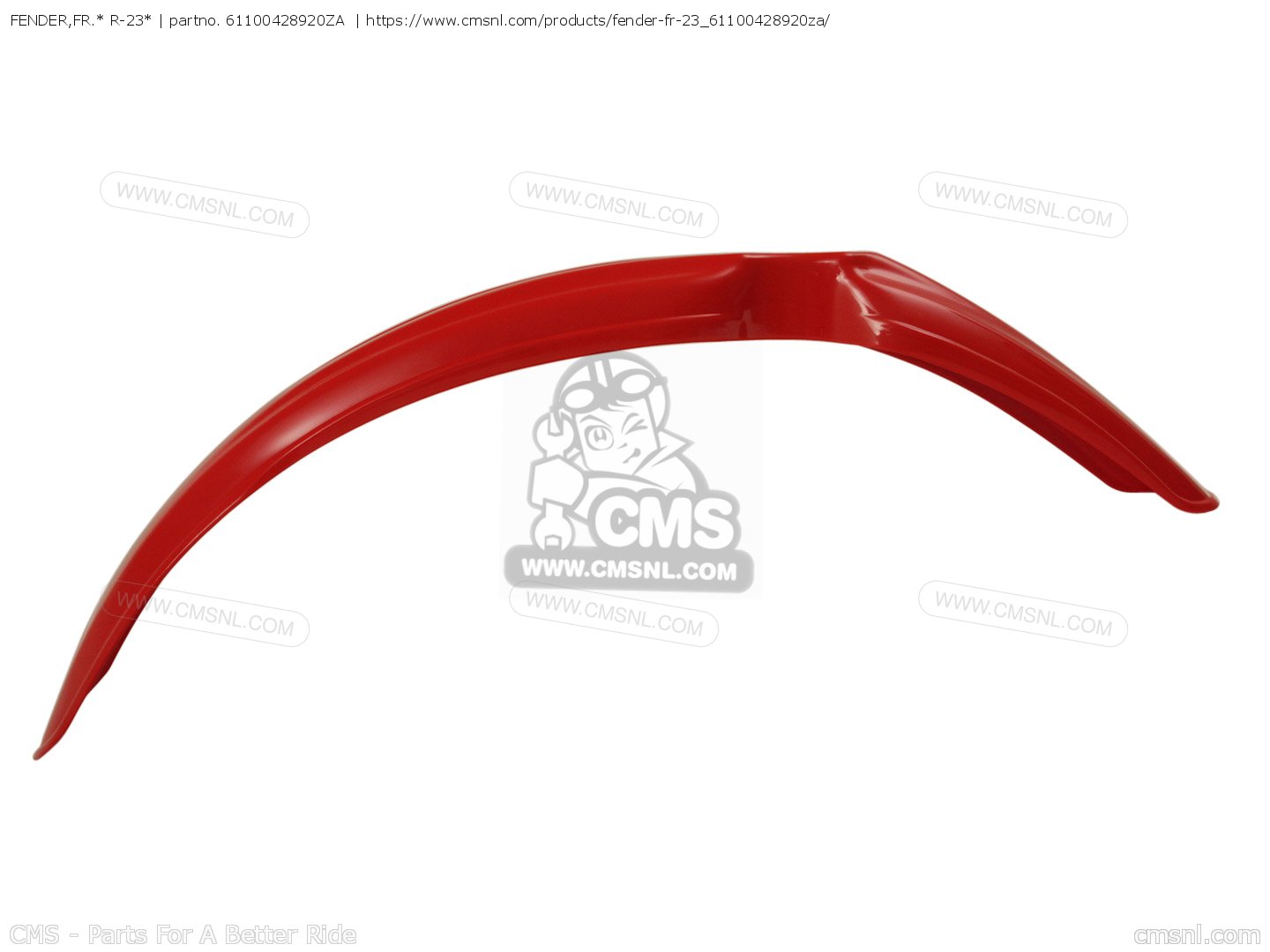 Fender Fr R 61100428920ZA: FENDER,FR.* R-23* Honda - buy the 61100-428-920ZA at CMSNL