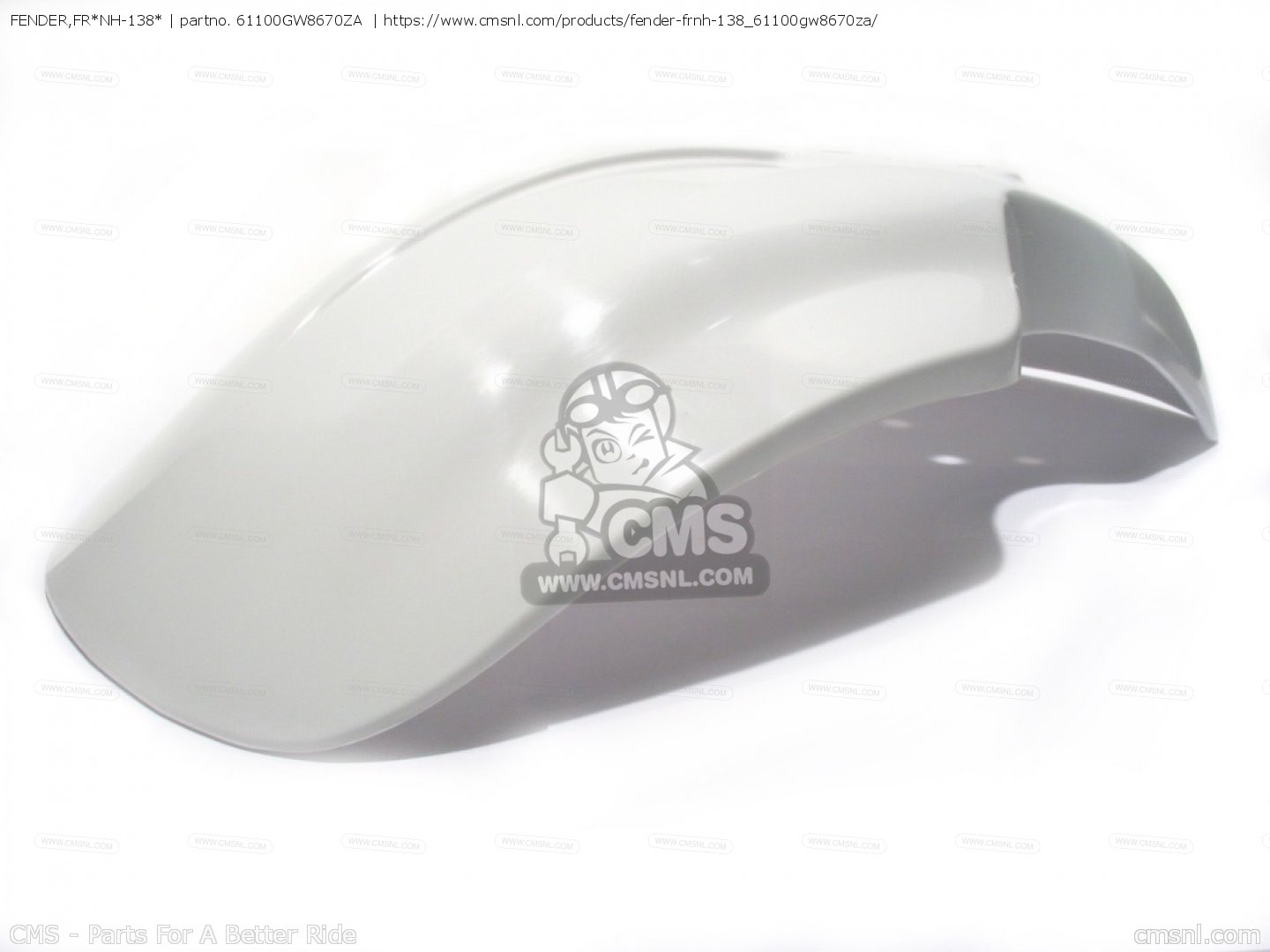 FENDER,FR*NH-138* for Honda - order at CMSNL