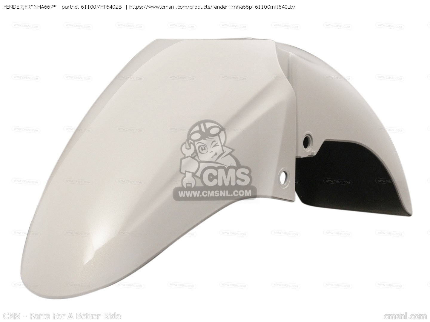 FENDER,FR*NHA66P* for Honda - order at CMSNL