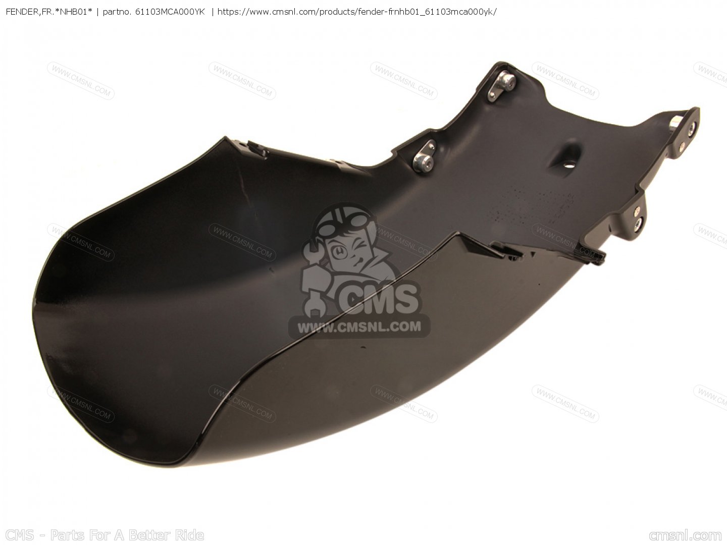 1 2012-2013 Honda Goldwing GL1800 Front Fender | R345C