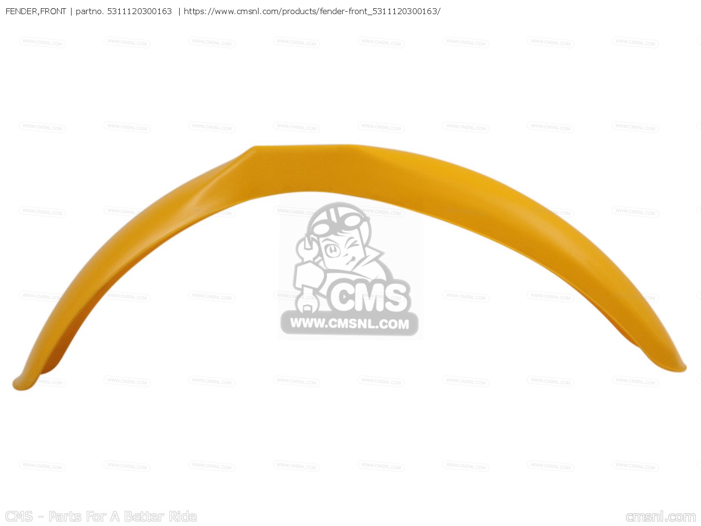 FENDER,FRONT for RM80X 1981 (X) - order at CMSNL