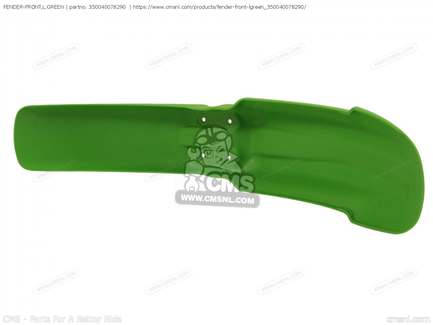 350040078290: FENDER-FRONT,L.GREEN Kawasaki - buy the 35004