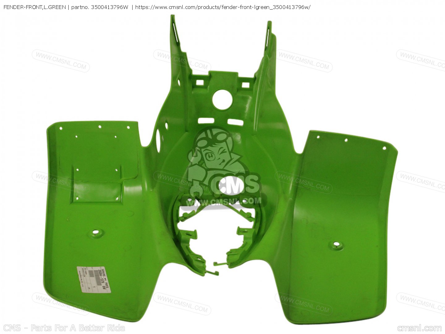 FENDER-FRONT,L.GREEN for Kawasaki - order at CMSNL FENDER-FRONT,L.GREEN for Kawasaki - order at CMSNL