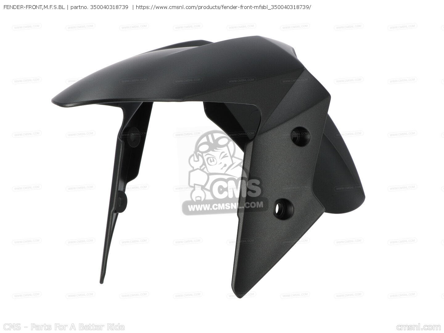 350040318739: FENDER-FRONT,M.F.S.BL Kawasaki - buy the 35004-0318