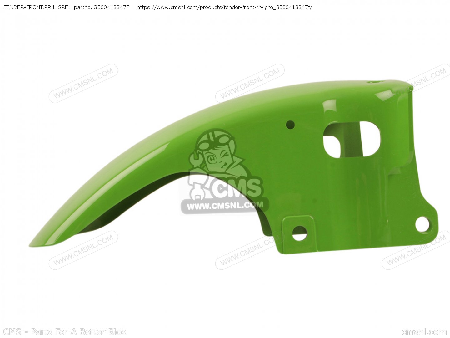 FENDER-FRONT,RR,L.GRE for Kawasaki - order at CMSNL