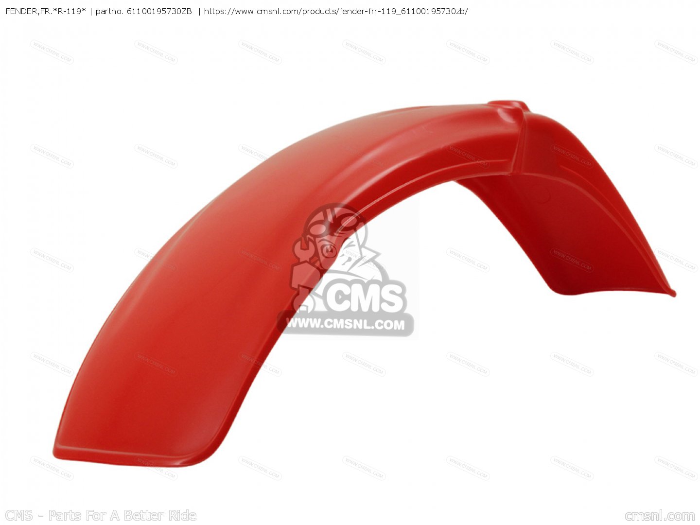 Fender Fr R 61100195730ZB: FENDER,FR.*R-119* Honda - buy the 61100-195-730ZB at CMSNL