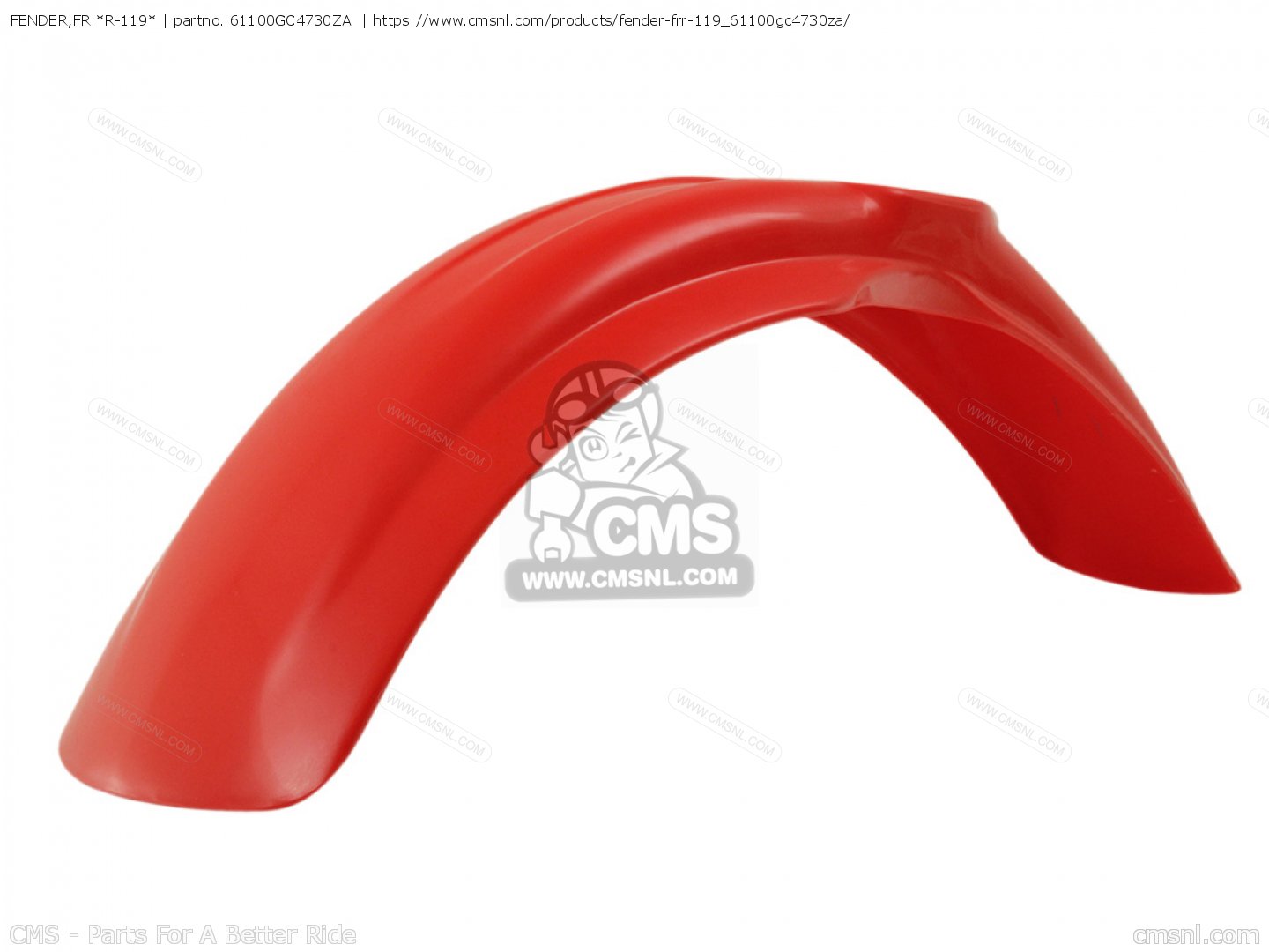 Fender Fr R 61100GC4730ZA: FENDER,FR.*R-119* Honda - buy the 61100-GC4-730ZA at CMSNL