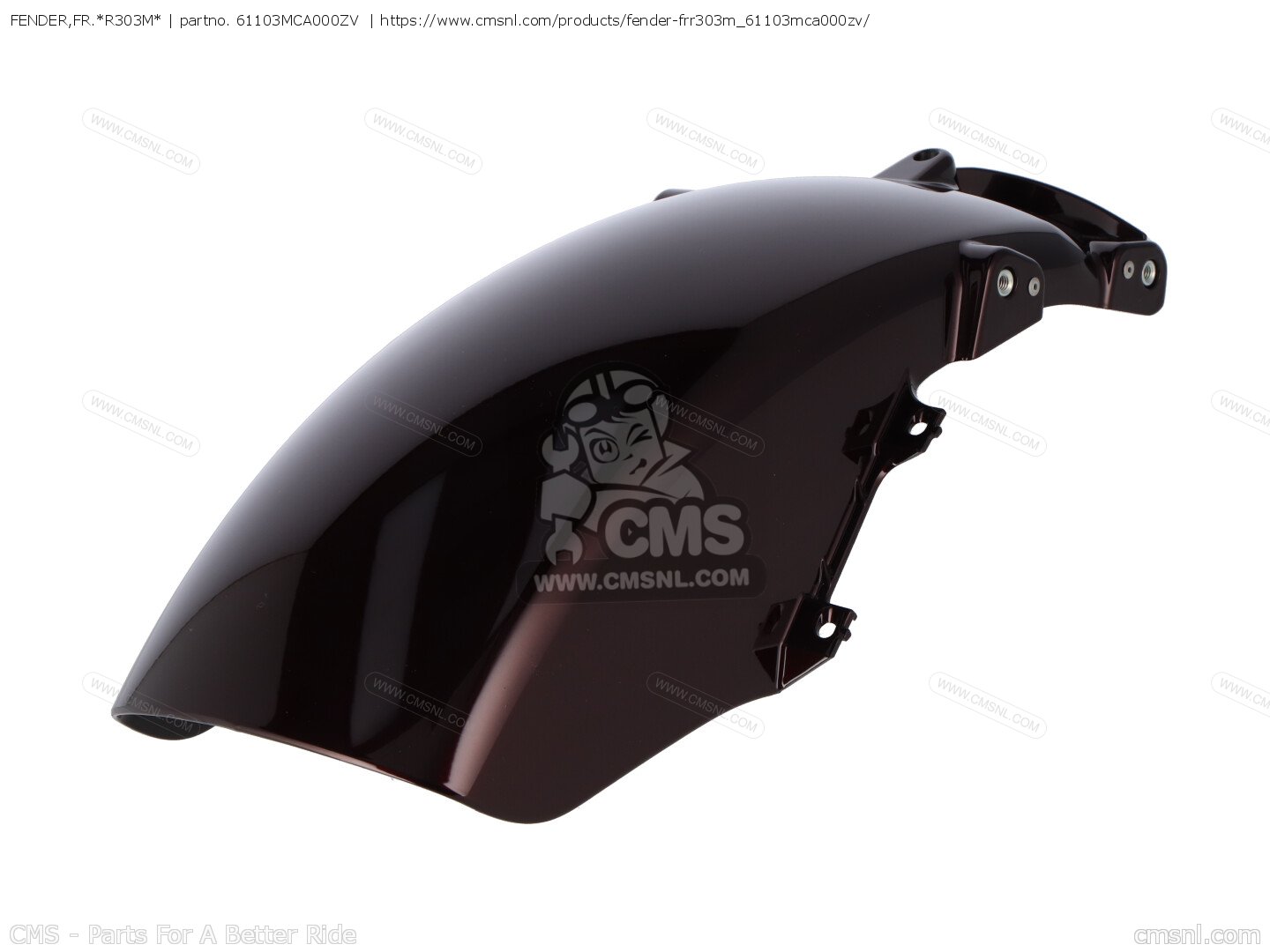 GL1800A 純正フェンダー 61103-MCA-000ZE FENDER,FR.*R303M* for Honda - order at CMSNL
