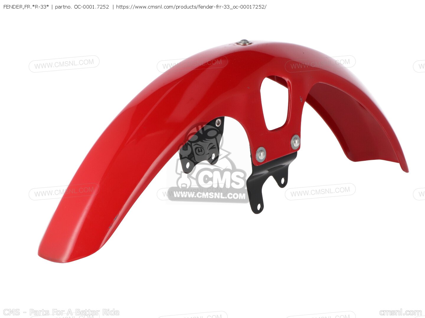 Fender Fr R OC-0001-7252: FENDER,FR.*R-33* Honda - buy the 61100-399-620ZB at CMSNL