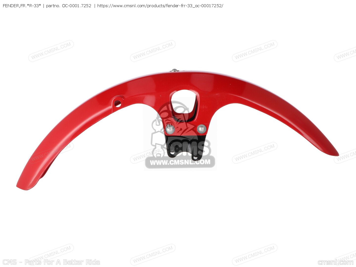 Fender Fr R OC-0001-7252: FENDER,FR.*R-33* Honda - buy the 61100-399-620ZB at CMSNL