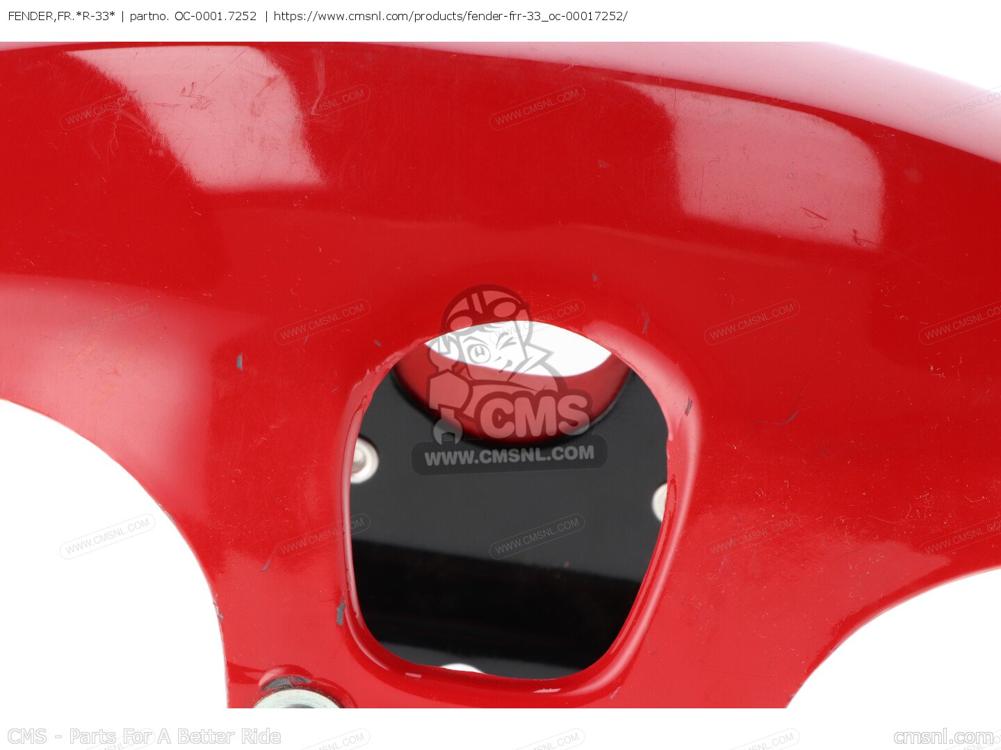 Fender Fr R OC-0001-7252: FENDER,FR.*R-33* Honda - buy the 61100-399-620ZB at CMSNL