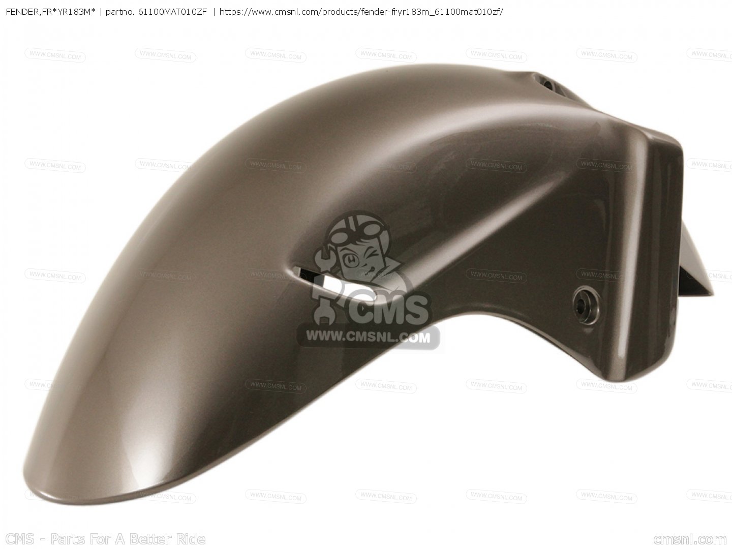 61100MAT010ZF: FENDER,FR*YR183M* Honda - buy the 61100-MAT-010ZF