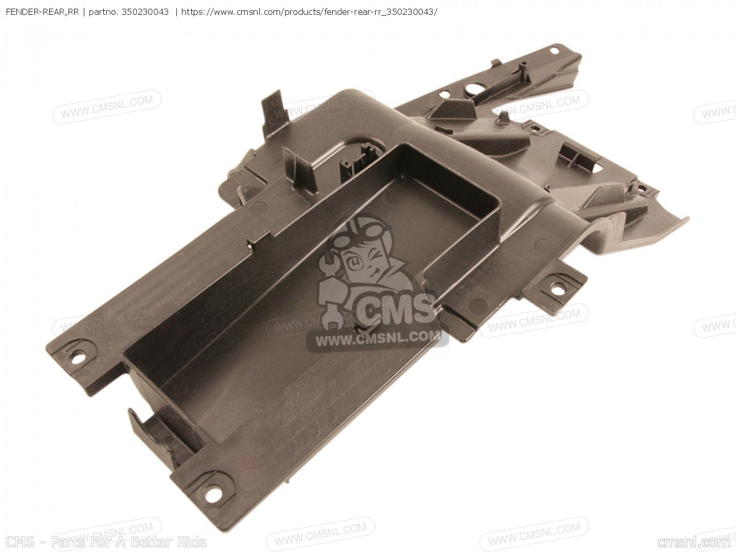 350230043: FENDER-REAR,RR Kawasaki - buy the 35023-0043 at CMSNL