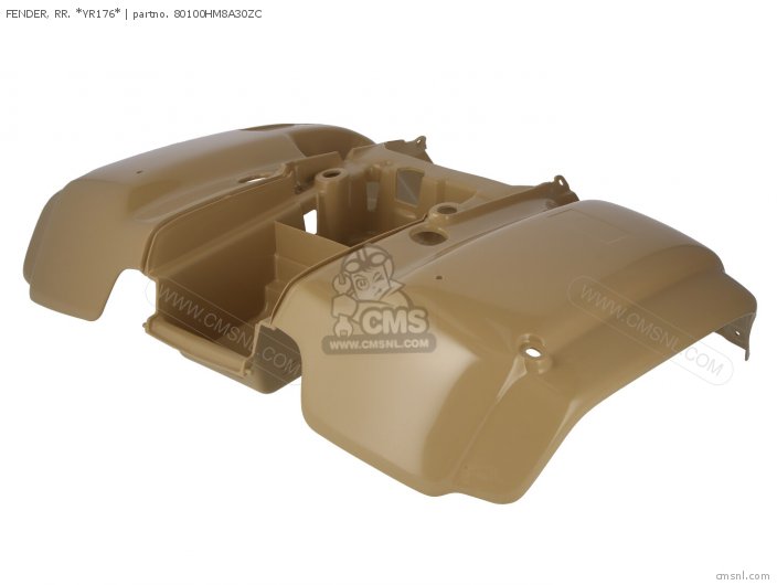 Honda FENDER, RR. *YR176* 80100HM8A30ZC Honda FENDER, RR. *YR176* 80100HM8A30ZC
