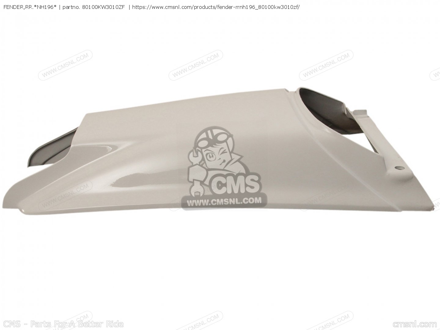 FENDER,RR.*NH196* for NX250 AX-1 1989 (K) JAPAN MD21-110.115