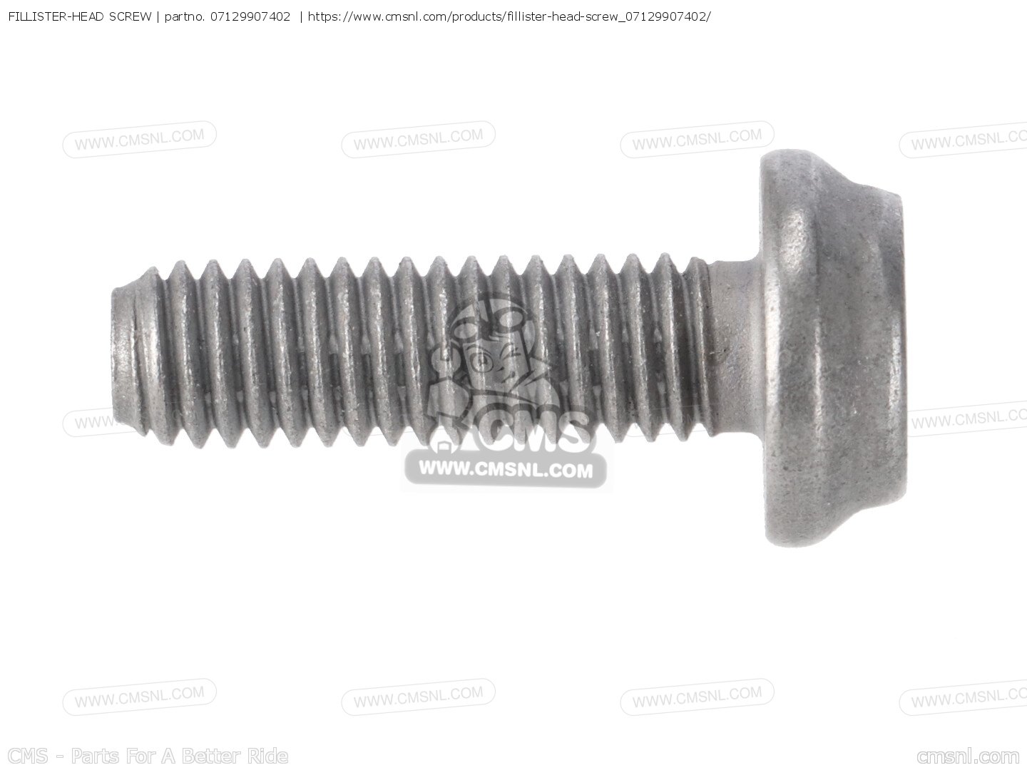 07129907402: FILLISTER-HEAD SCREW BMW - buy the 07 12 9 907