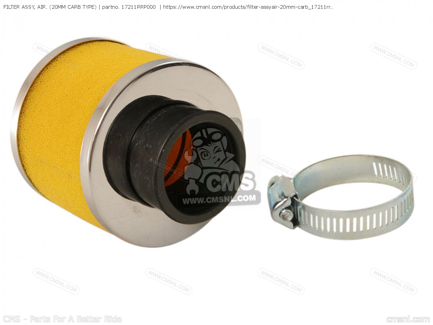 17211RRP000 Filter Assy, Air. (20mm Carb Type) Honda buy the 17211
