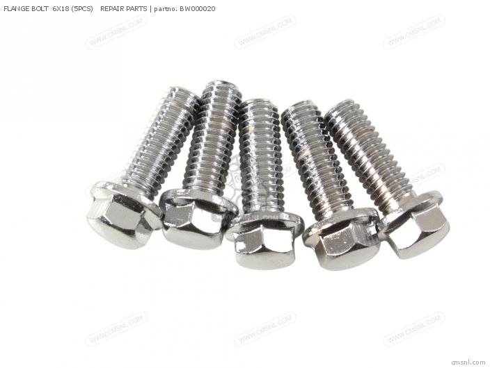 Takegawa FLANGE BOLT  6X18 (5PCS)   REPAIR PARTS BW000020