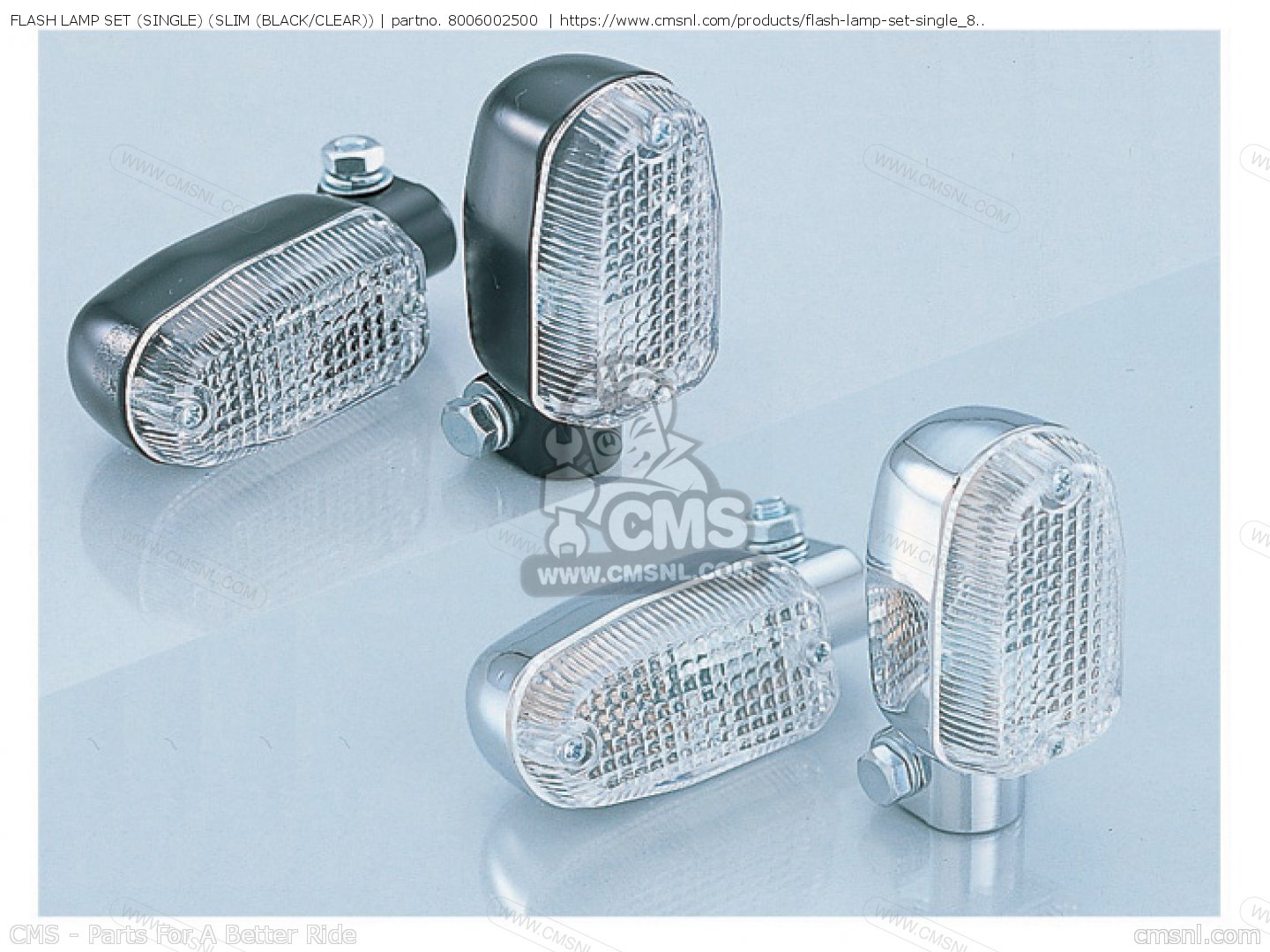 8006002500 Flash Lamp Set (single) (slim (black/clear)) Kitaco buy