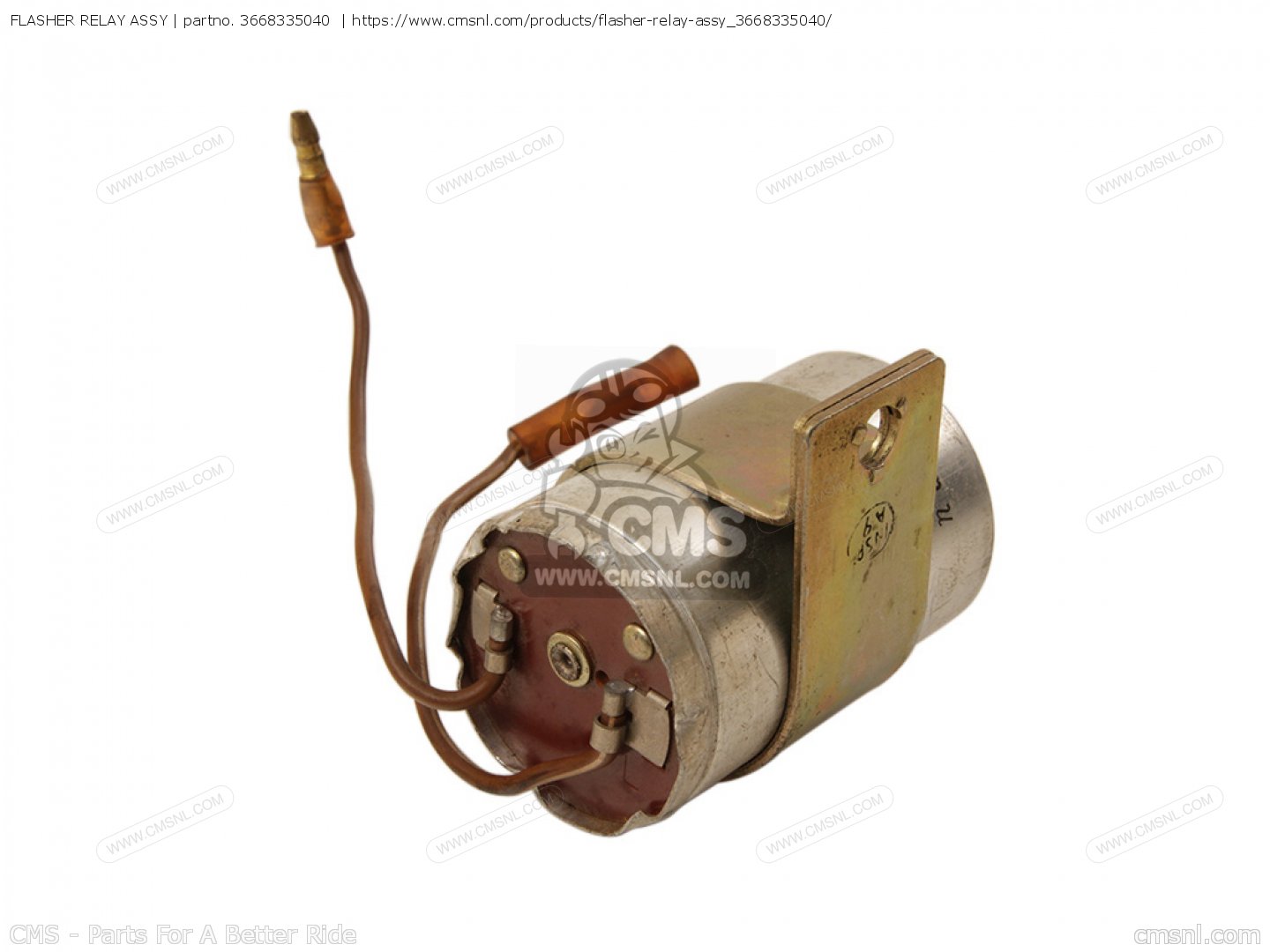 3668335040: Flasher Relay Assy Yamaha - Buy The 366-83350-40-00 At CMSNL