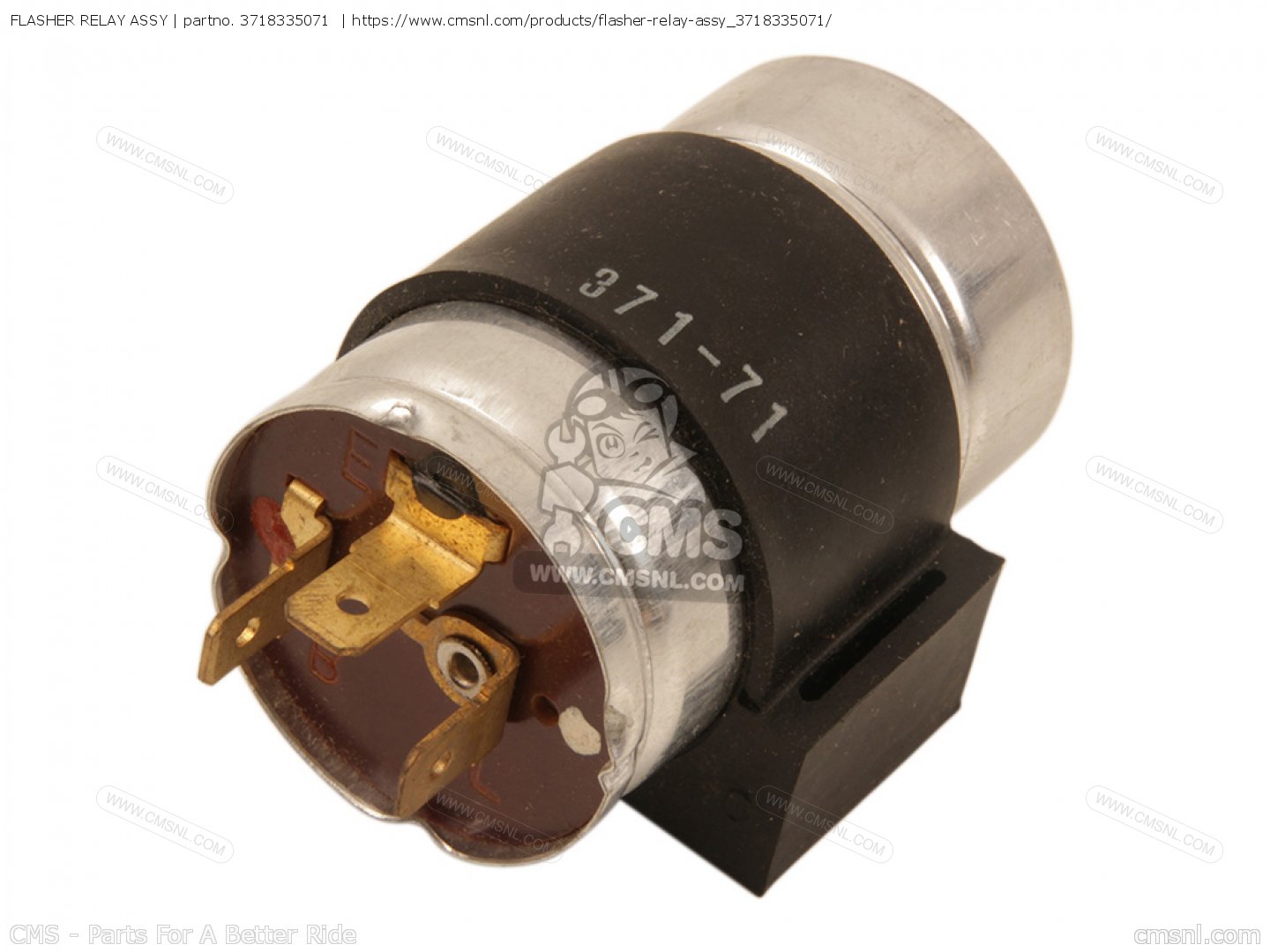 3718335071: Flasher Relay Assy Yamaha - Buy The 371-83350-71 At CMSNL