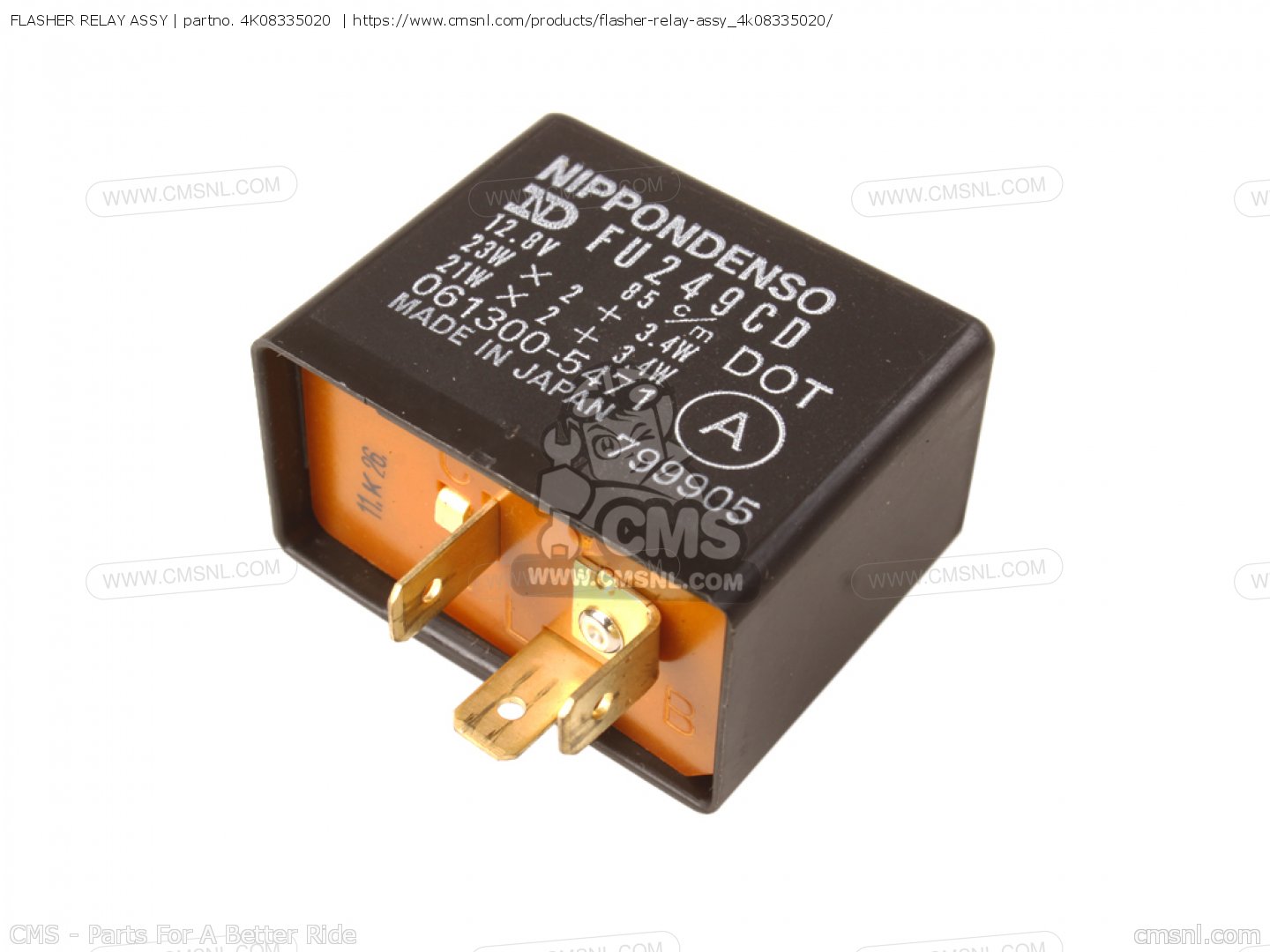 4K08335020: Flasher Relay Assy Yamaha - Buy The 4K0-83350-20 At CMSNL