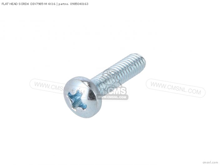 0985040163: Flat Head Screw Din7985-m 4x16 Ktm - buy the 0985040163 at ...