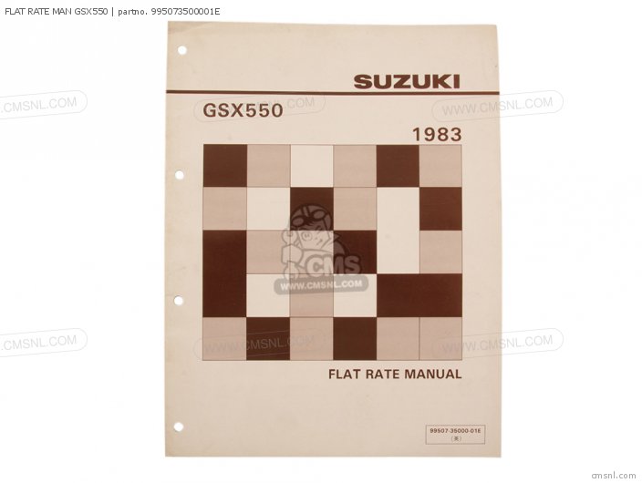 Suzuki FLAT RATE MAN GSX550 995073500001E