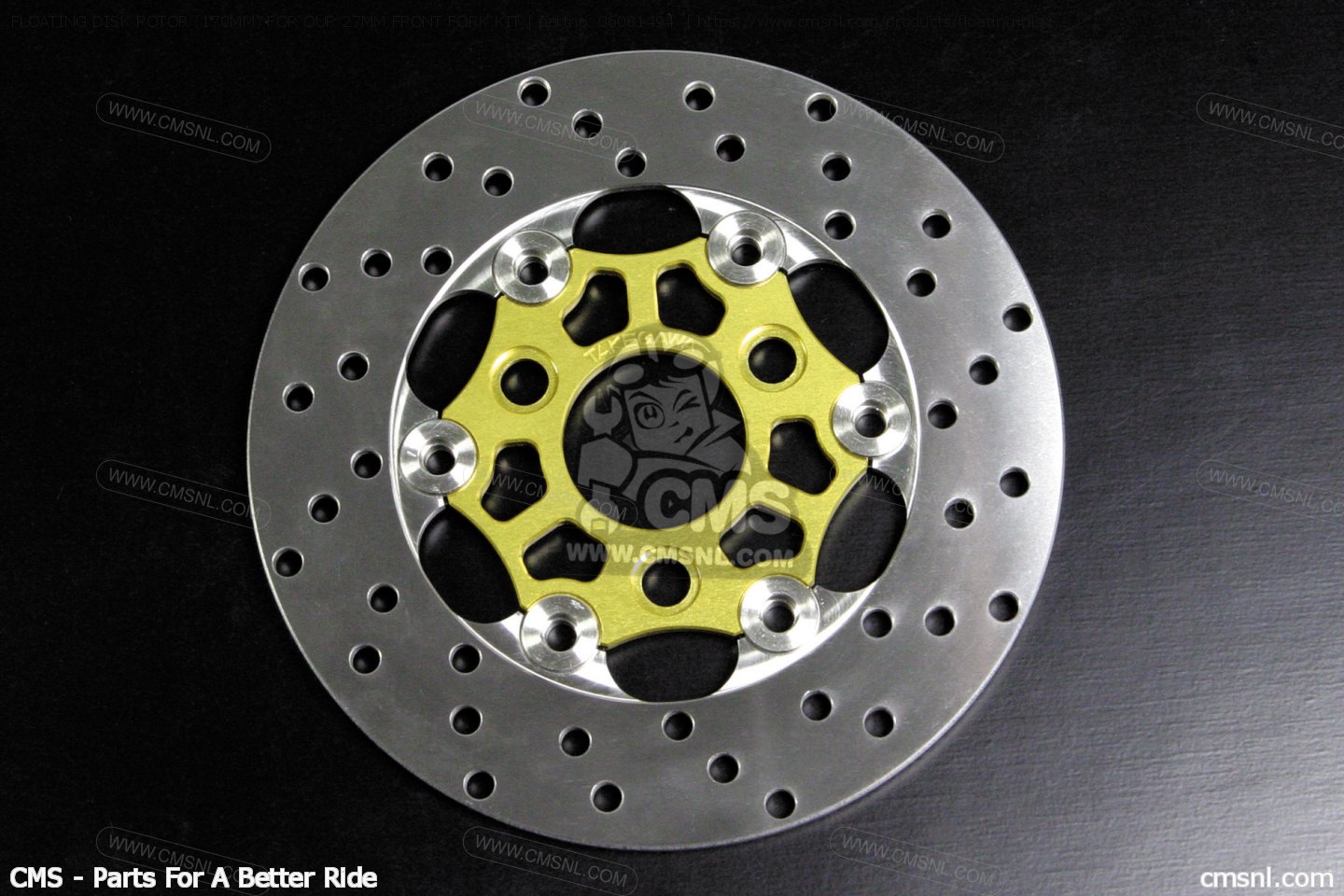 06081494: Floating Disk Rotor (170mm) For Our 27mm Front Fork Kit