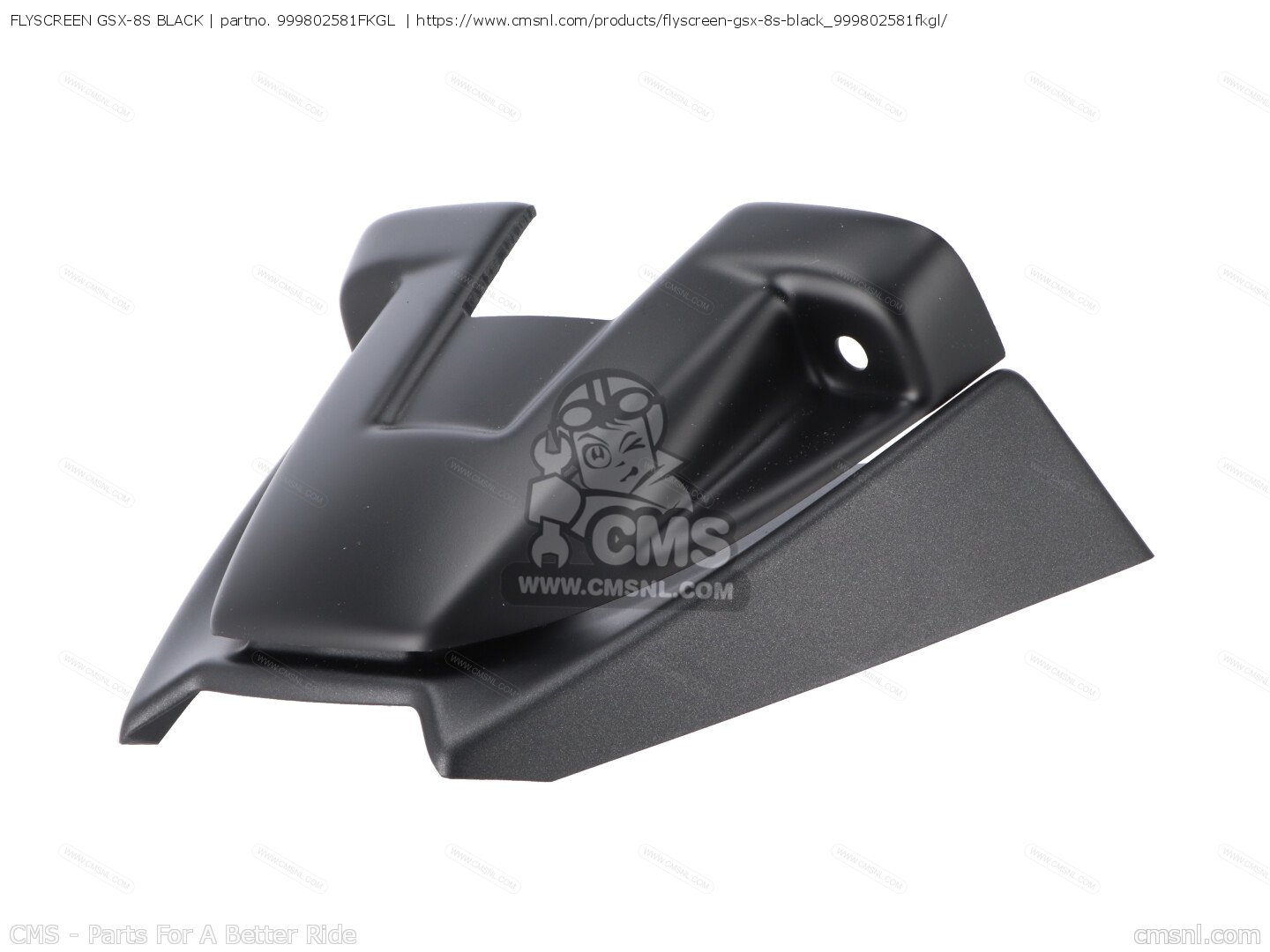 999802581FKGL: FLYSCREEN GSX-8S BLACK Suzuki - buy the 99980-2581F