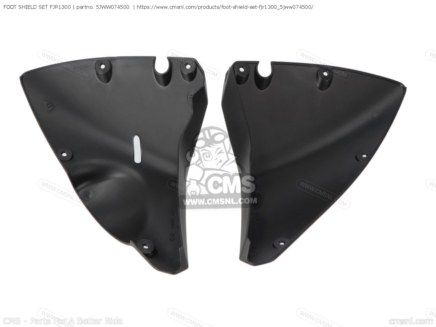5JWW074500: FOOT SHIELD SET FJR1300 Yamaha - buy the 5JW-W0745-00