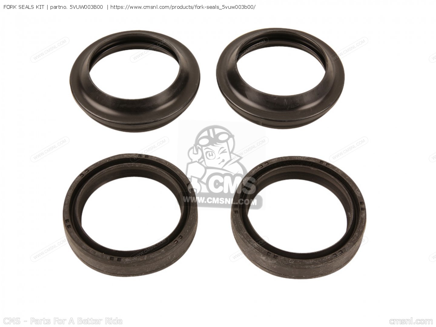 5VUW003B00 Fork Seals Kit Yamaha buy the 5VUW003B00 at CMSNL
