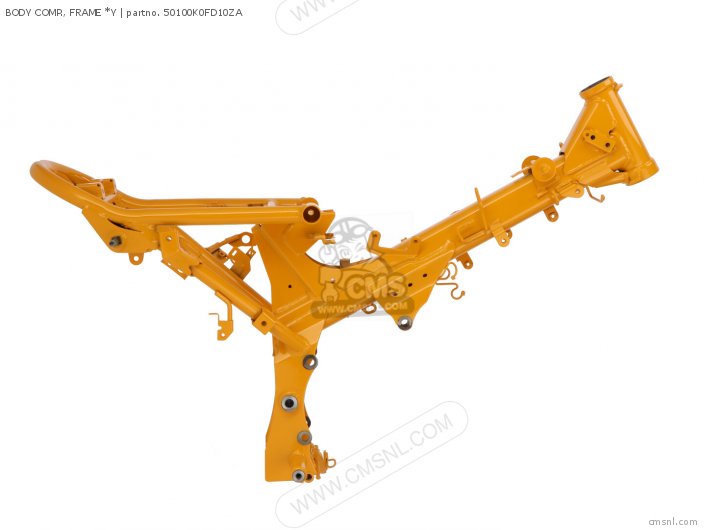 50100K0FD10ZA Frame Body*yr354* Honda buy the 50100K0FD10ZA at CMSNL