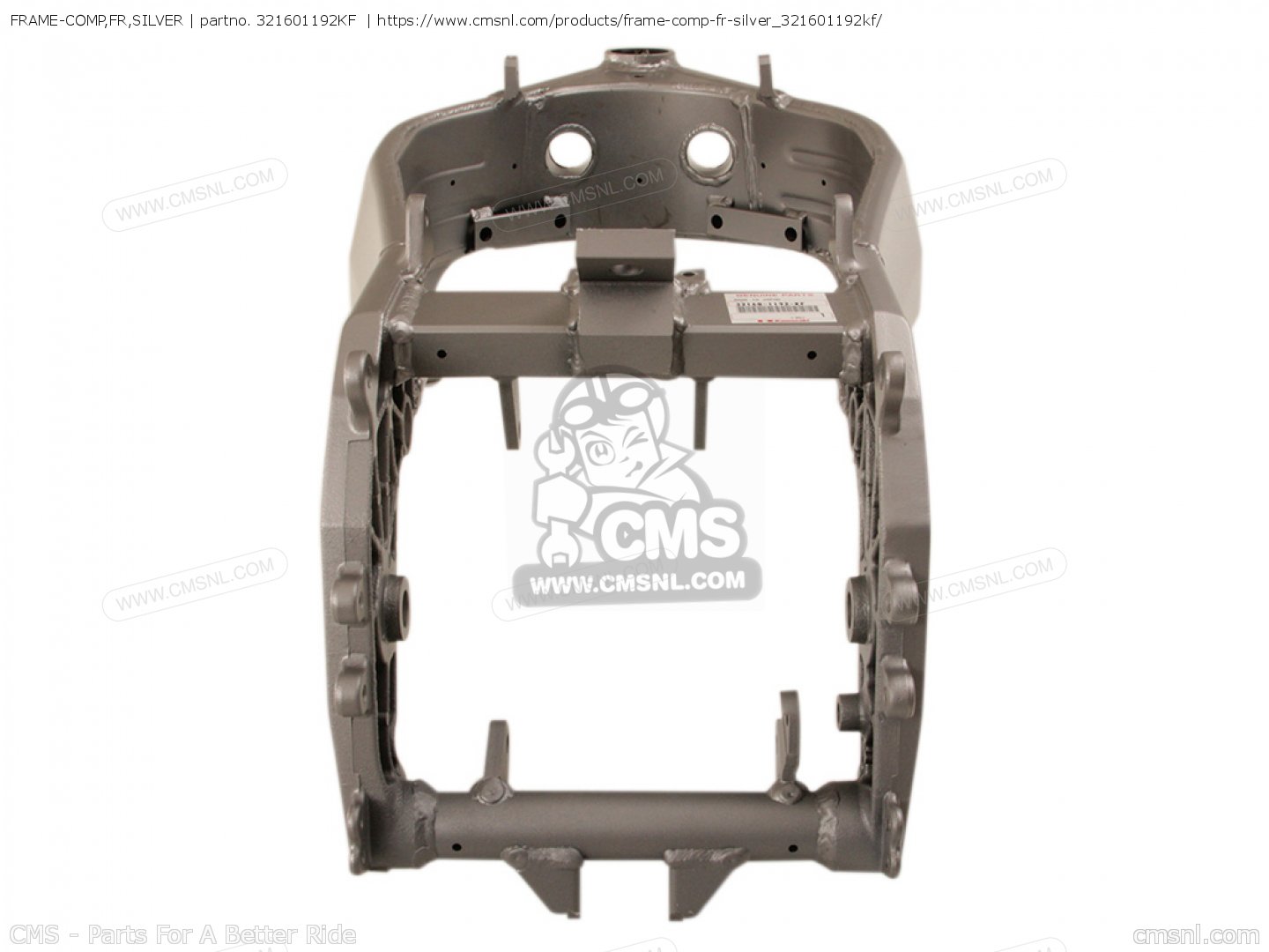 FRAME-COMP,AL,FR,SILV for ZX400L9 ZXR400 1999 UNITED KINGDOM FRAME-COMP,AL,FR,SILV for ZX400L9 ZXR400 1999 UNITED KINGDOM