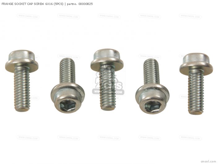 Takegawa FRANGE SOCKET CAP SCREW 6X16 (5PCS) 00000825