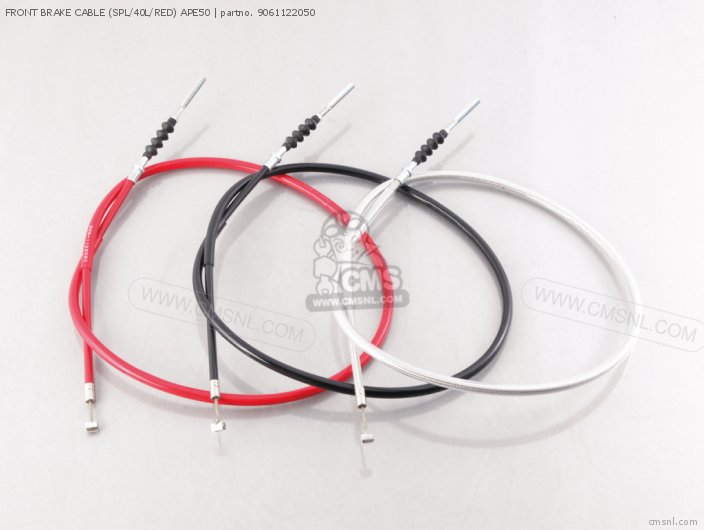 Kitaco FRONT BRAKE CABLE (SPL/40L/RED) APE50 9061122050