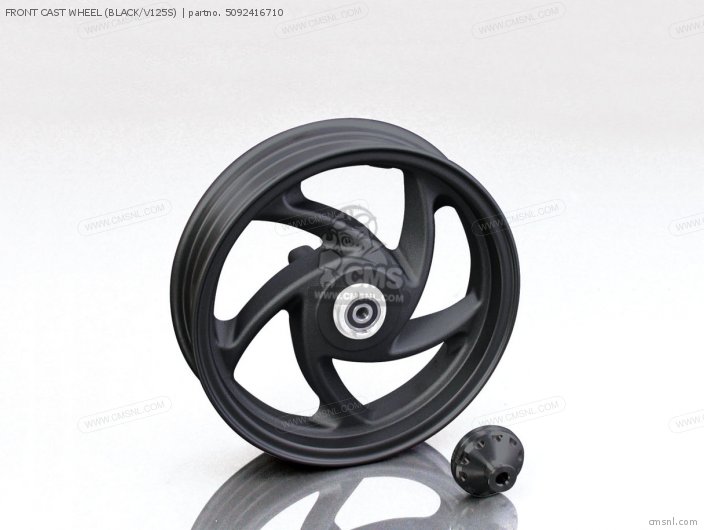 Kitaco FRONT CAST WHEEL (BLACK/V125S) 5092416710