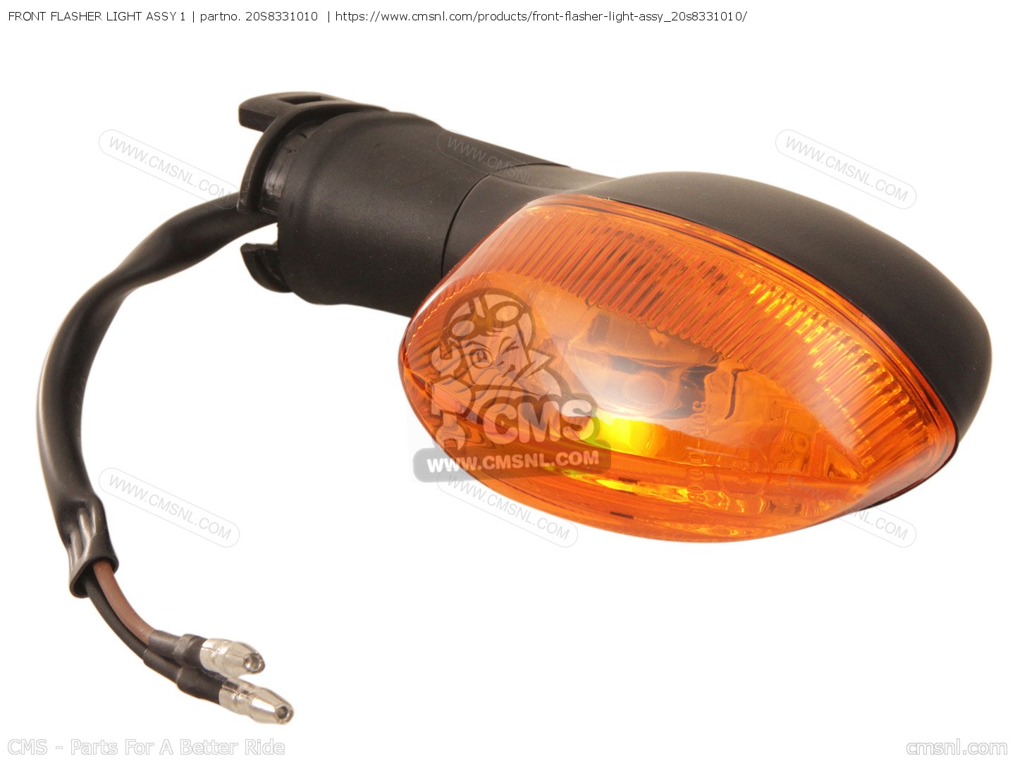 20S8331010: Front Flasher Light Assy 1 Yamaha - buy the 20S-83310 