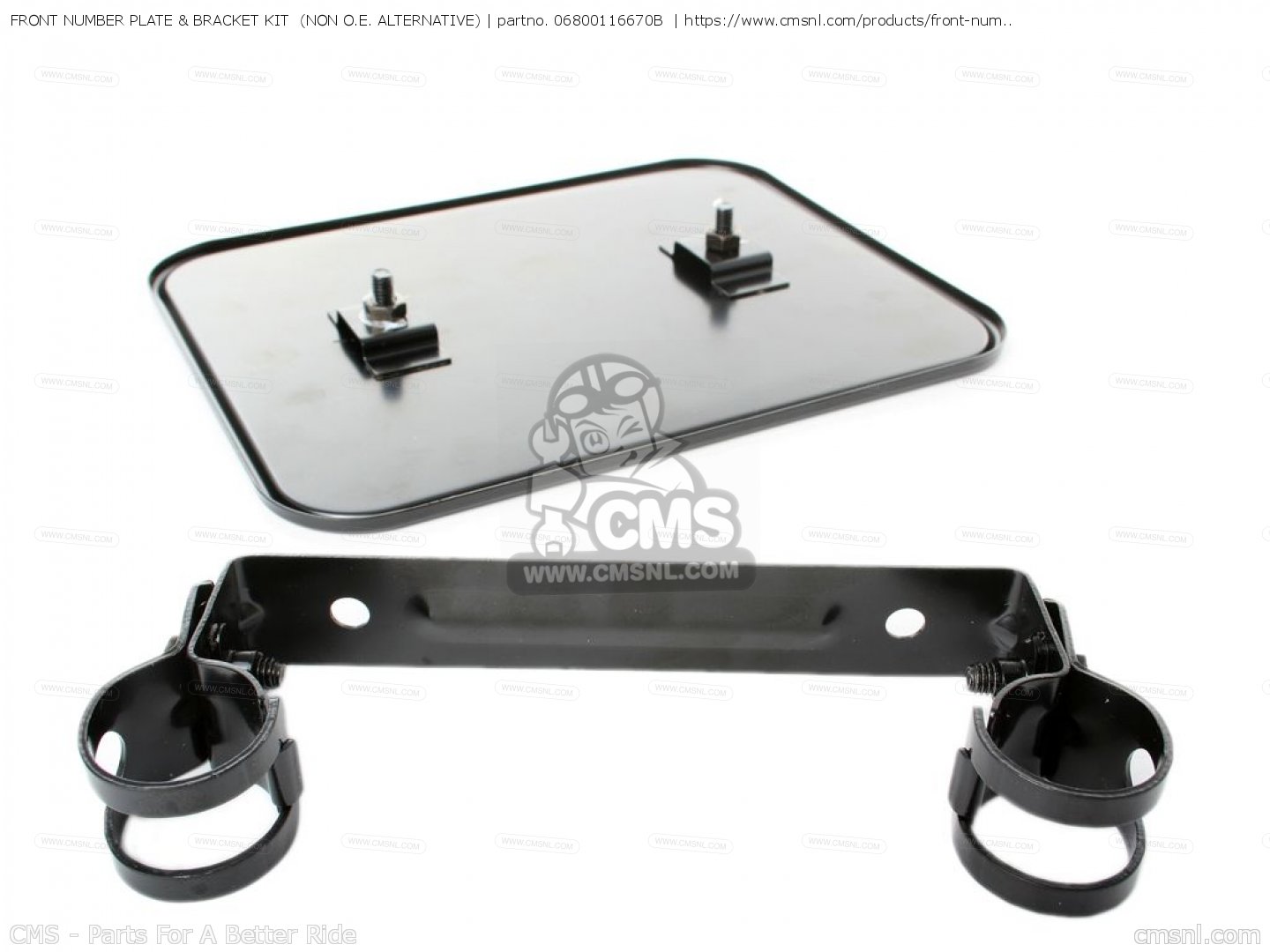 FRONT NUMBER PLATE & BRACKET KIT for XR75 K0 1973 USA order at CMSNL