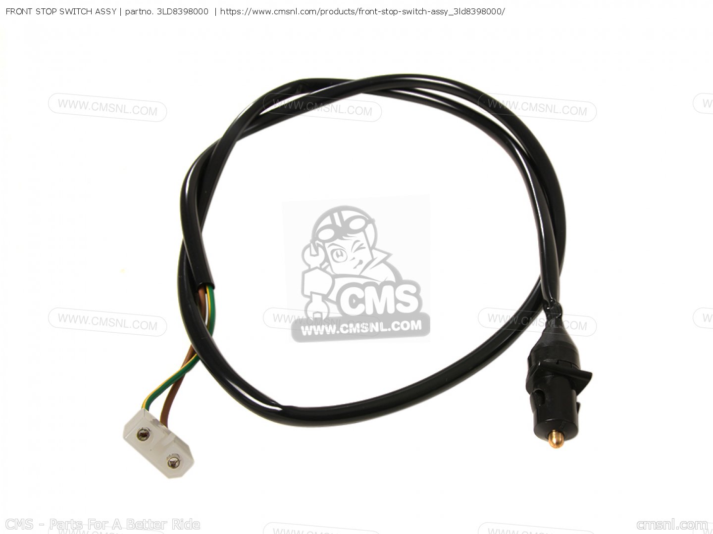 YAMAHA ATV GRIZZLY 550 700 NEW GENUINE FRONT STOP LIGHT SWITCH 3B4 83980 00 - Foto 6