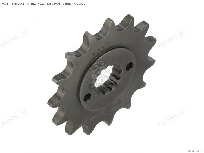 AFAM FRONT SPROCKET STEEL 520, 15T 7330515 AFAM FRONT SPROCKET STEEL 520, 15T 7330515